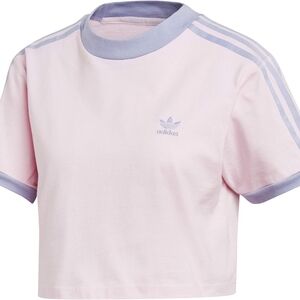 🌸3 for 25$🌸 Adidas Pastel Pink and Blue Cropped Tee Large